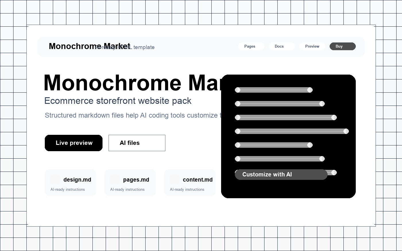 Monochrome Market preview